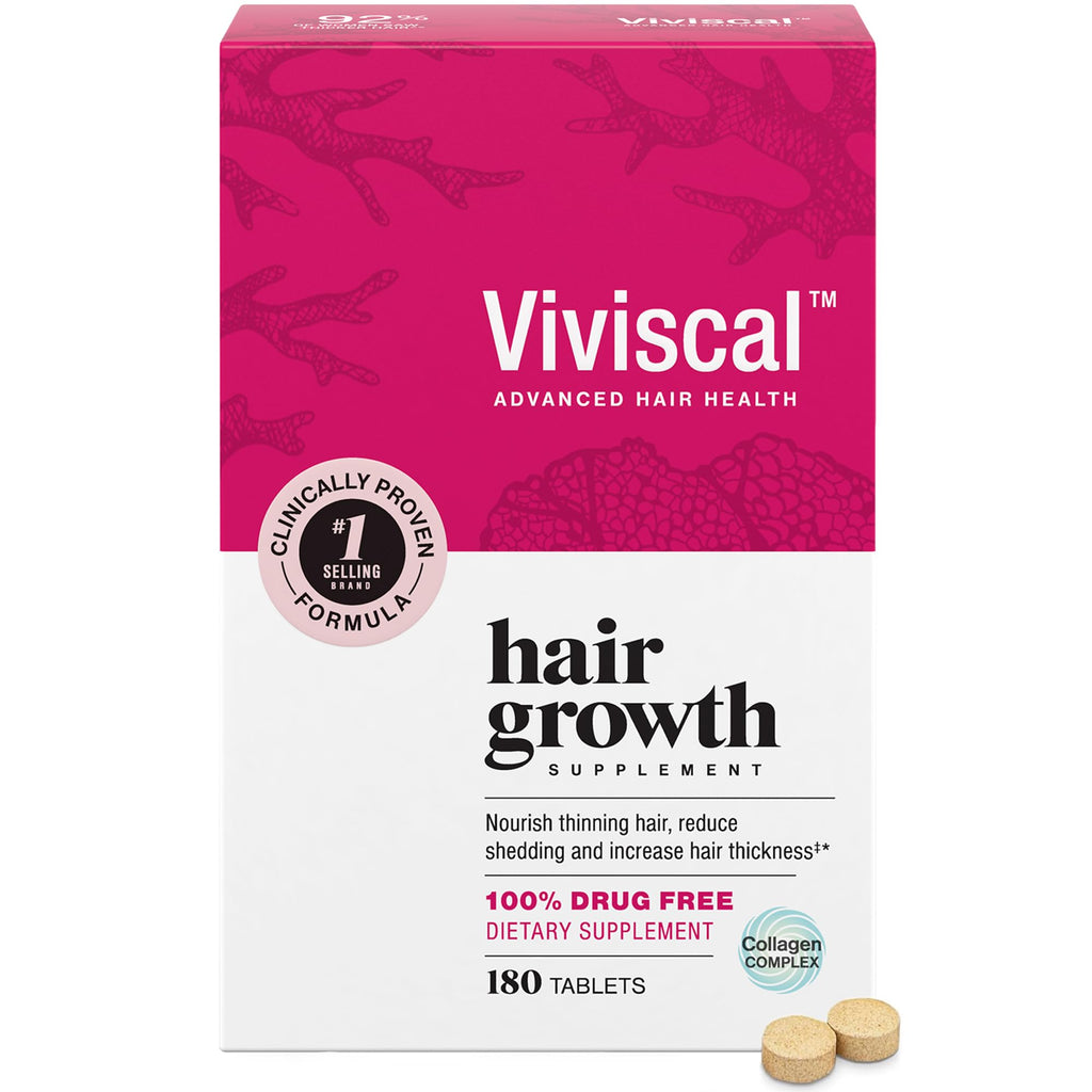 Viviscal Women's Hair Growth Supplement with Collagen | 180 Tablets – Supplementhub