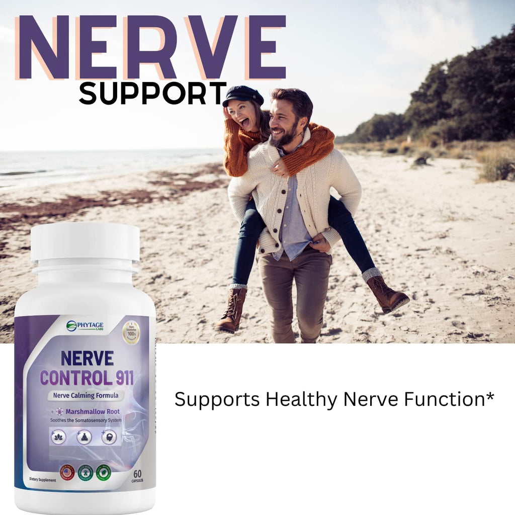 Nerve Control 911 – Natural Plant-Based Nerve Health Supplement 60 Capsules