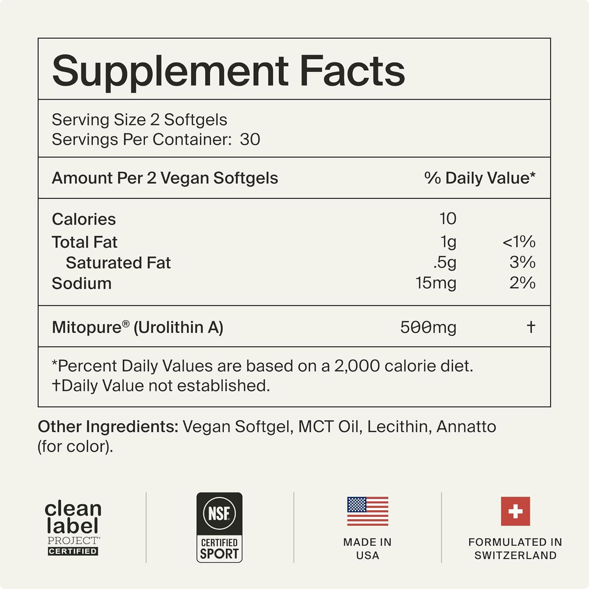 Timeline Mitopure Urolithin A Supplement Softgels - Clinically Proven Support for Healthy Aging and Cellular Renewal - Mitoceutical for Muscle Support and Longevity