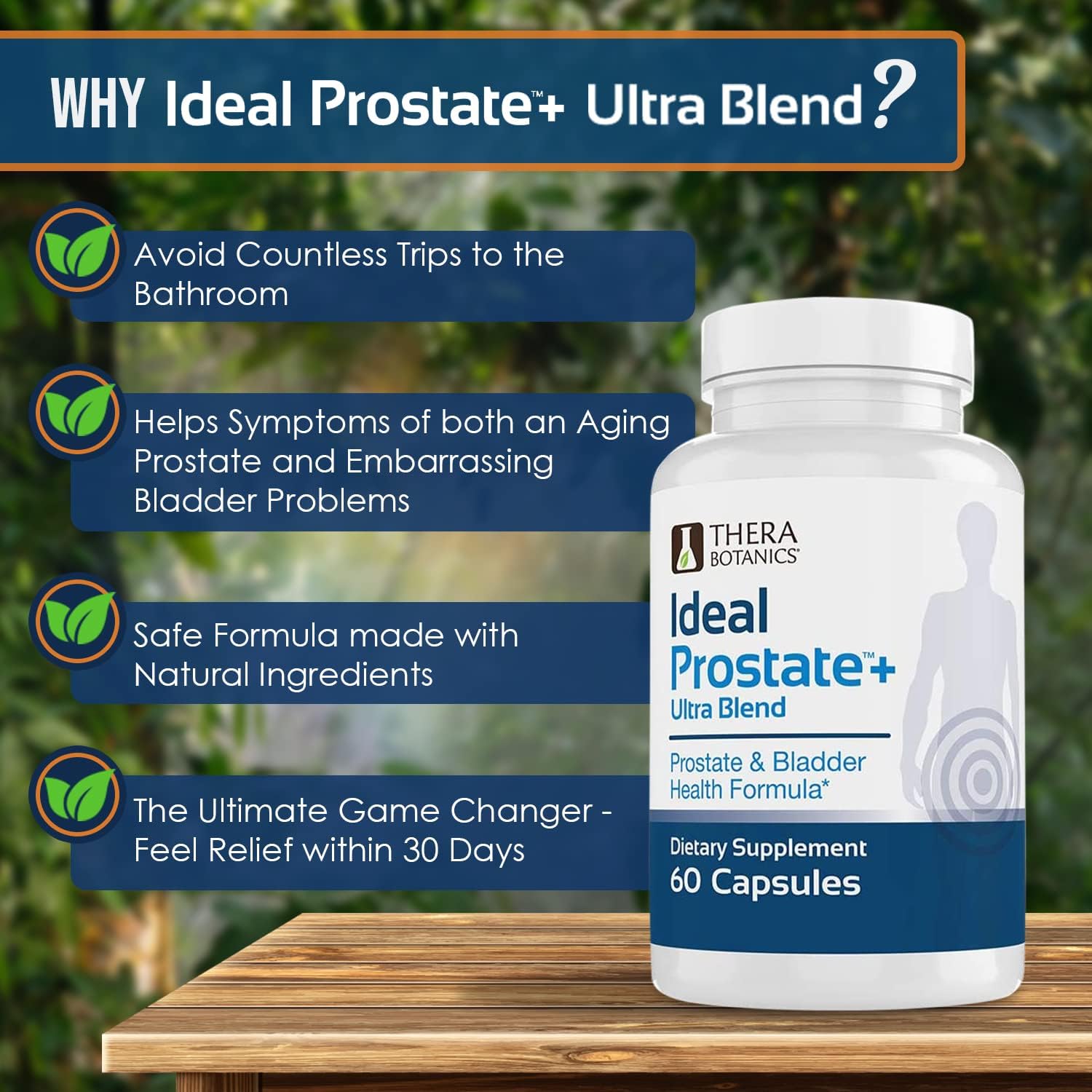 Men’s Prostate Support Supplement with Saw Palmetto for Urinary Health, Flow & Daily Wellness | Herbal Formula Capsules (60 Count)