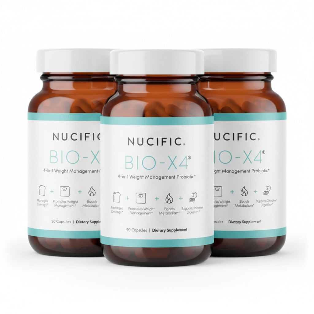 Nucific Bio-X4 4-in-1 Weight Management Probiotic, 90 Capsules